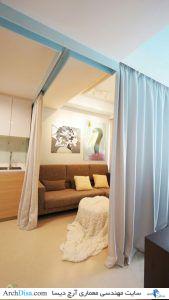 Tiny-apartment-Singapore-living-area-curtains