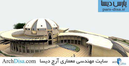 طراحی معماری مسجد شامل رساله ، پلان ،ماکت ،اتود ، رندر و پوستر و پاورپوینت